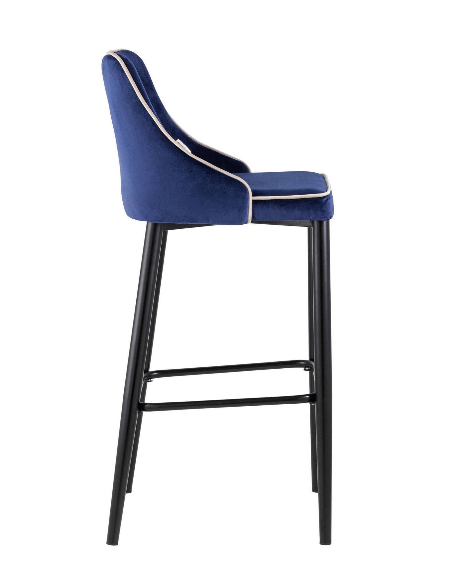 Стул барный Коби велюр синий Stool Group