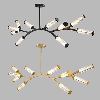 Подвесная люстра RAMOSE А10 Золото by ImperiumLoft