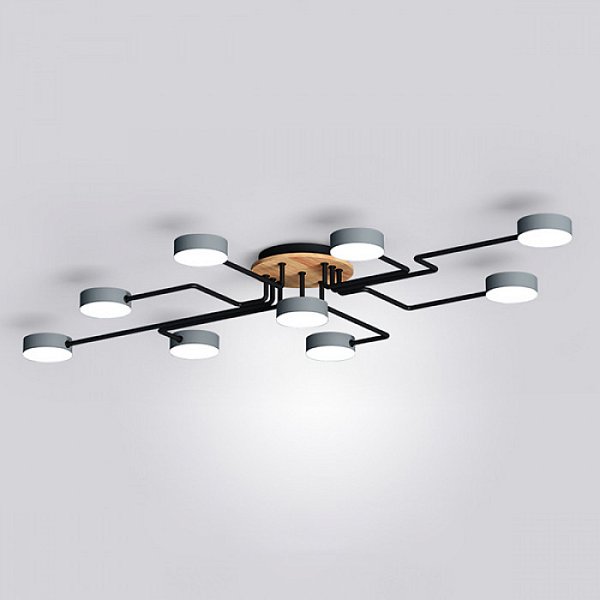 Потолочная люстра SCHEME LED COLOR L132 Grey by ImperiumLoft
