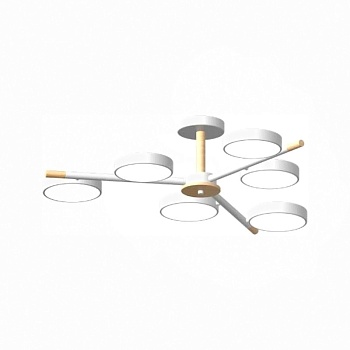 Люстра на штанге LED4U L3208-800 WH