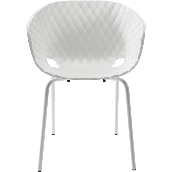 Стул с подлокотниками Radar Bubble White KARE 79073