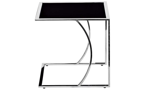 Стол журнальный приставной серебряный Garda Decor 13RXNT5076M-SILVER