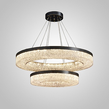Кольцевая люстра OLAGUS А Black by ImperiumLoft