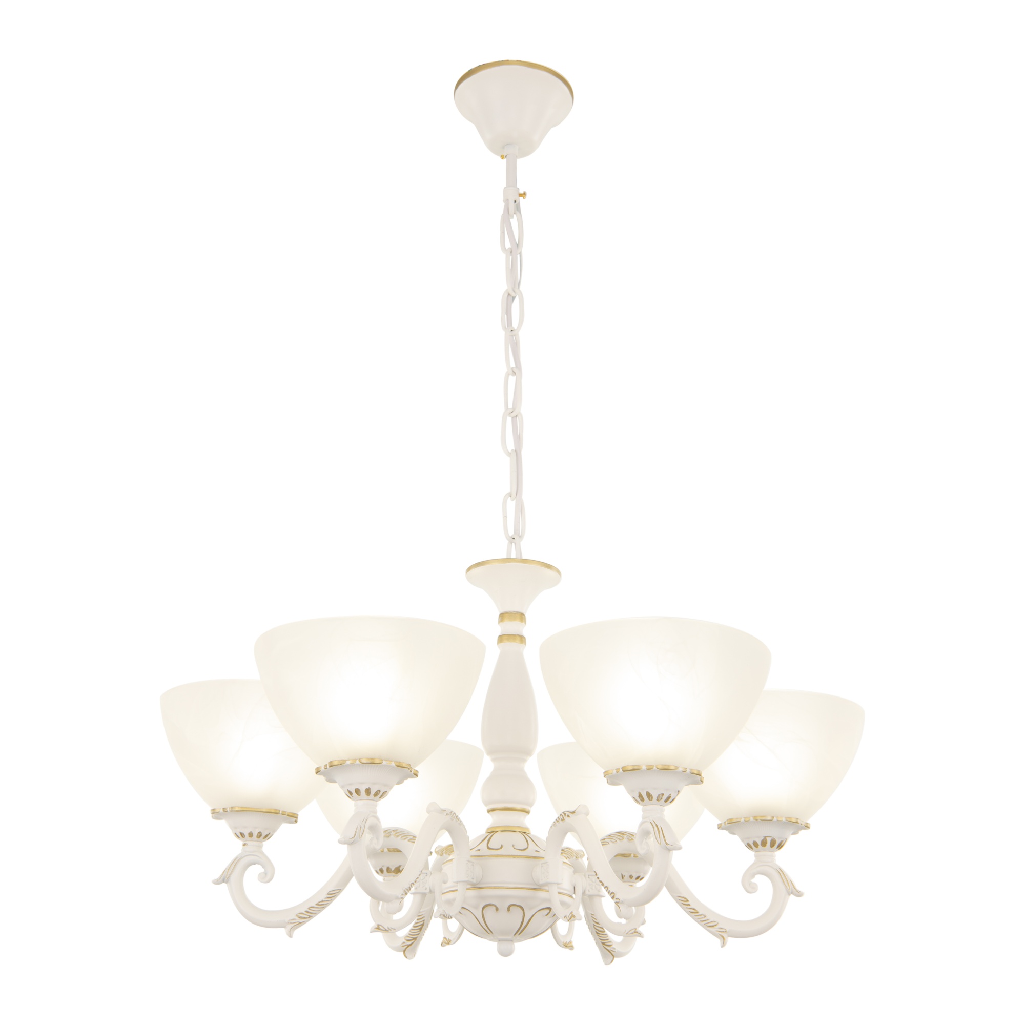 Люстра с плафонами 340518/6 WT+G Arte Milano