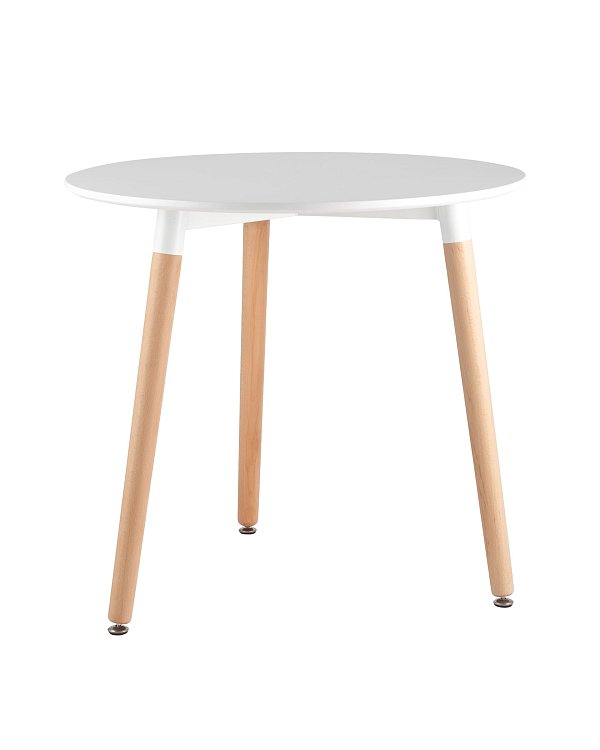 Стол круглый EAMES DST NEW D80 белый Stool Group