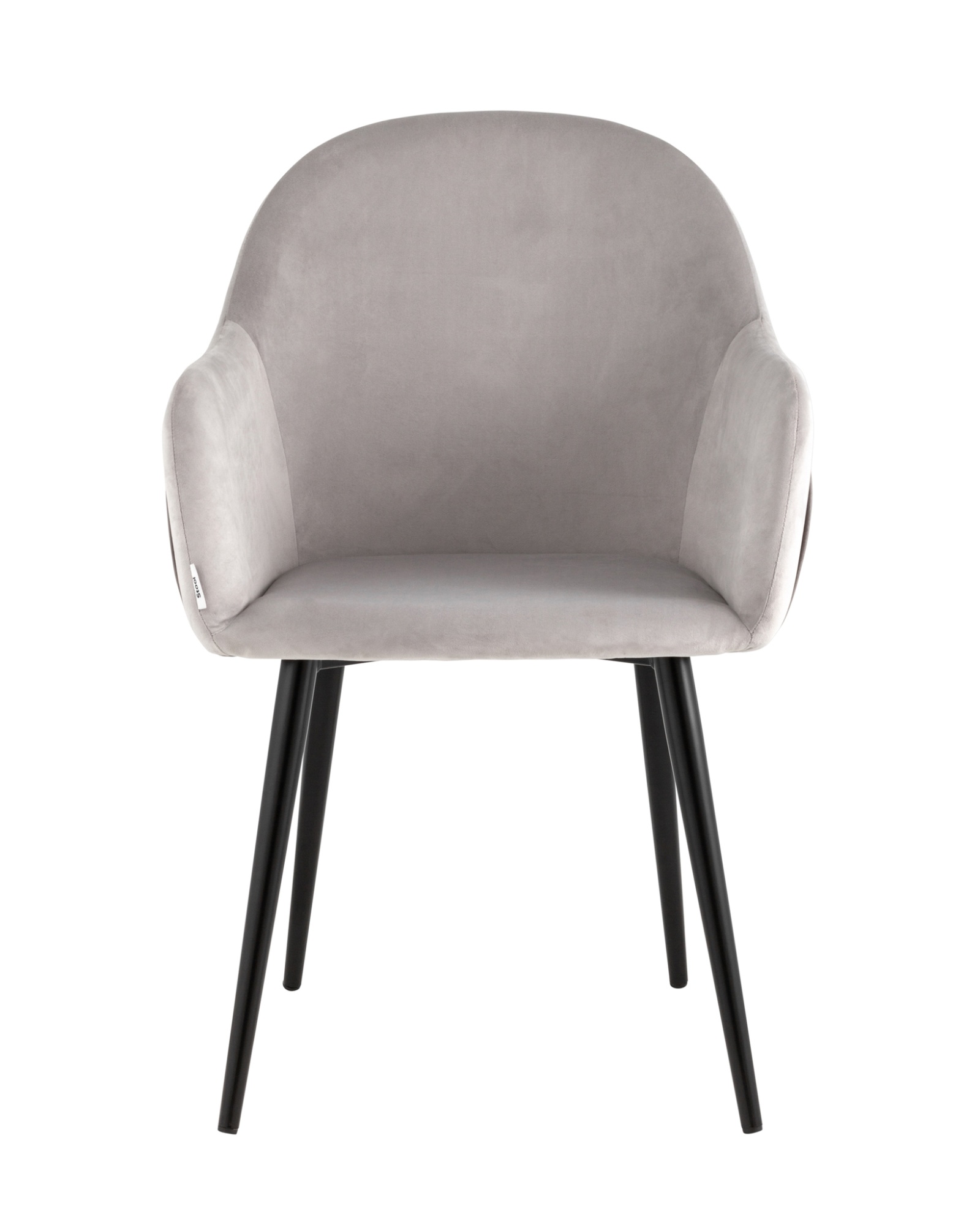 Стул Новел велюр светло-серый с темно-серой спинкой Stool Group