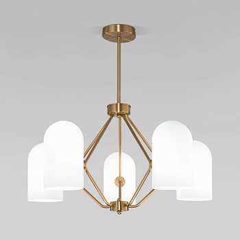 Люстра на штанге Eurosvet 60157/5 латунь