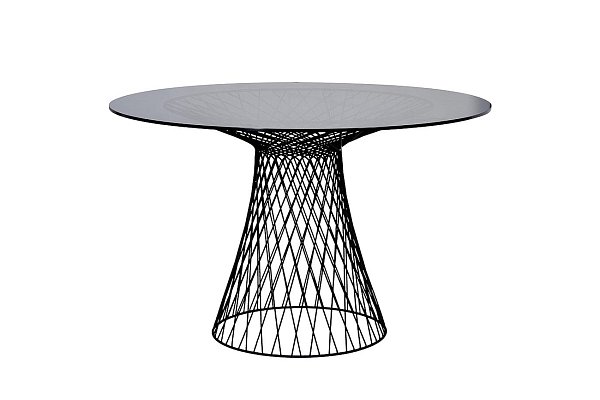 Стол обеденный металлический черный Garda Decor 46AS-DT5019-BL