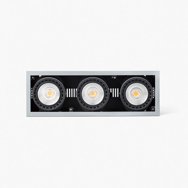 Встраиваемый светильник MINI COLIN-3 серый LED 54-75W 2700K 56° Faro