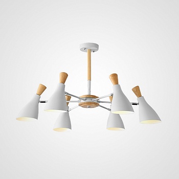 Люстра на штанге TUNE L6 White by ImperiumLoft