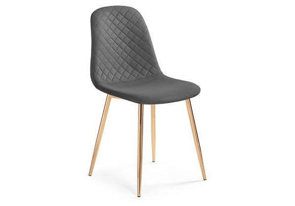 Стул Woodville Dabl dark gray / gold 15324