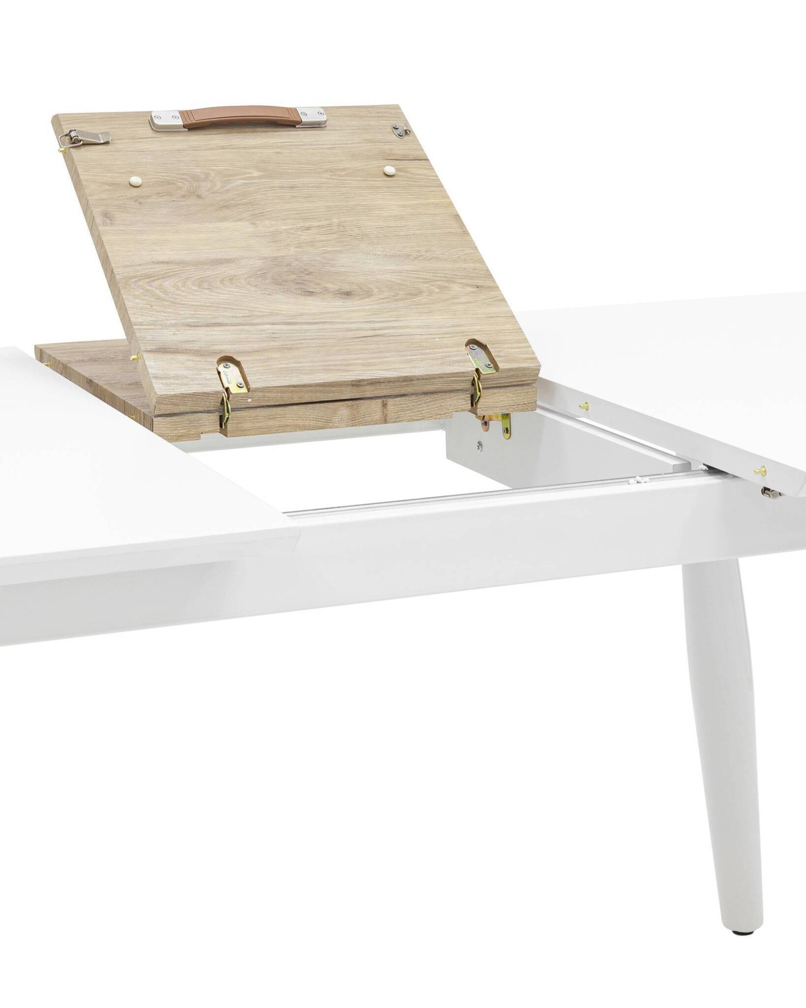 Стол обеденный Чикаго раскладной 160-200*90 белый Stool Group