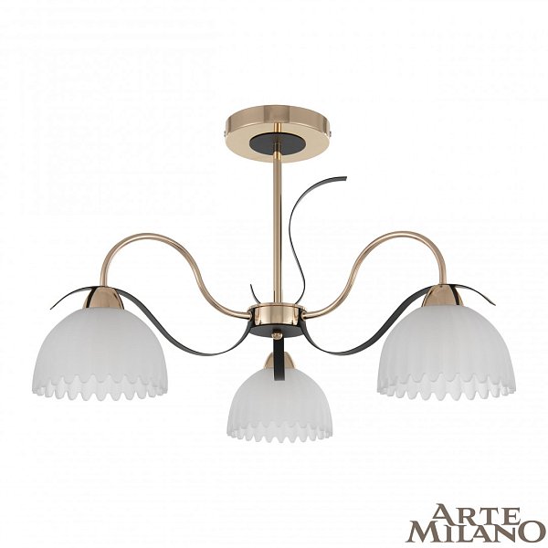 Люстра с плафонами 327306/3 FG+BK Arte Milano