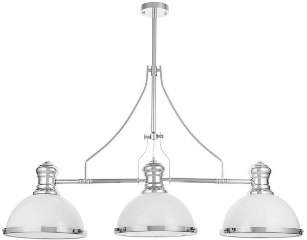 Потолочная люстра Lumina Deco LDP 710-3 WT+CHR