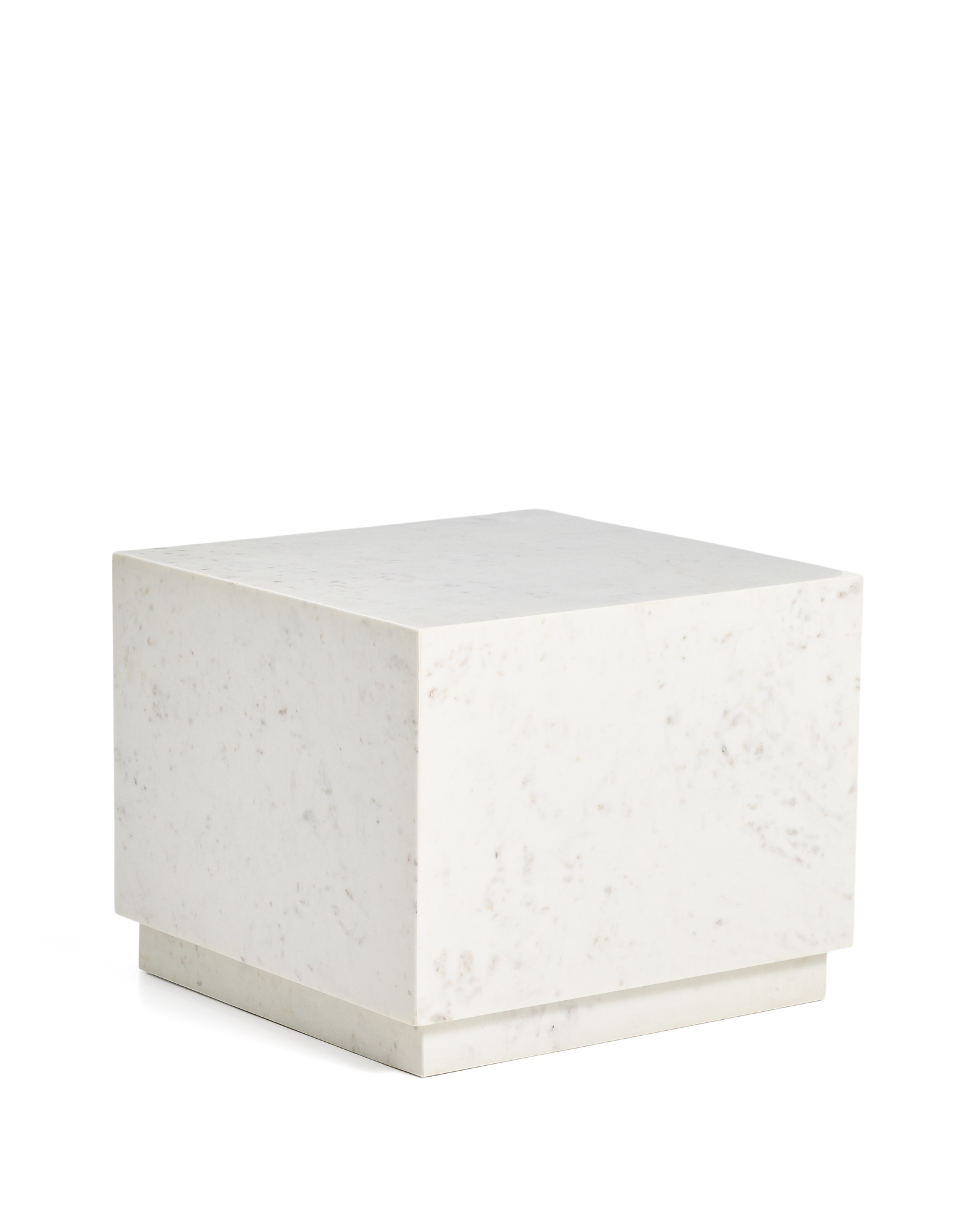 Журнальный столик Sorein из белого мрамора 50 x 50 см La Forma 451195