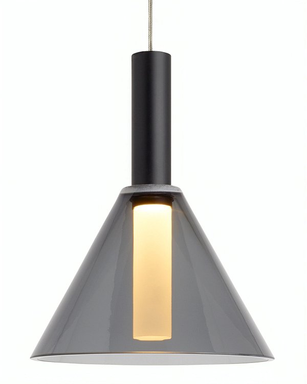 Чёрный подвесной светильник Мезз Louvre Home LHLPN210124XNP