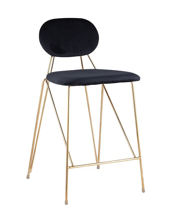 Стул Элис полубарный темно-синий Stool Group