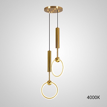 Подвесной светильник RING DUO A Brass 4000К by ImperiumLoft
