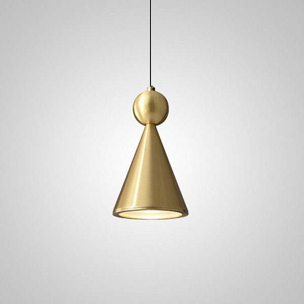 Подвесной светильник PIET СONE D Brass by ImperiumLoft