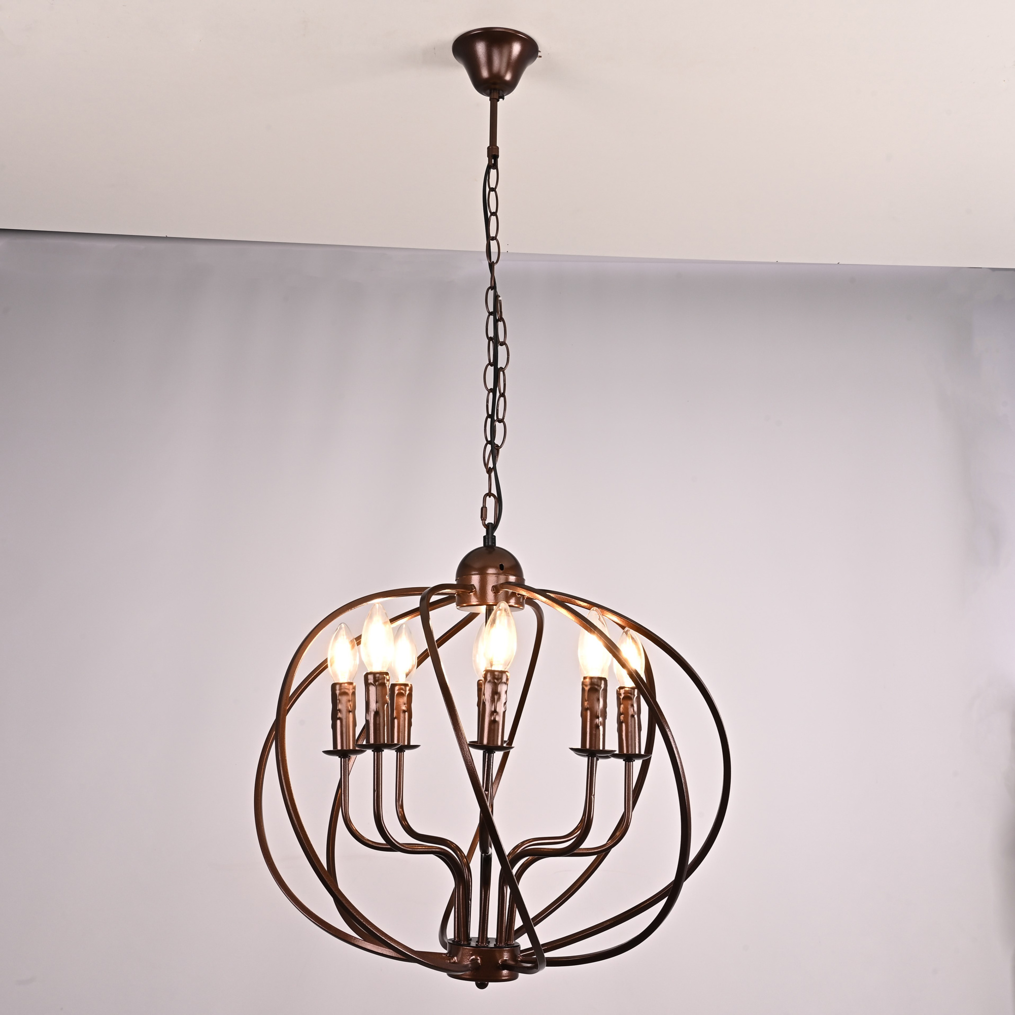 Подвесная люстра Cagie Dark chocolate L8 by ImperiumLoft