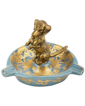 Пепельница с собачкой Glasar 31G0655/C554C/NB4199