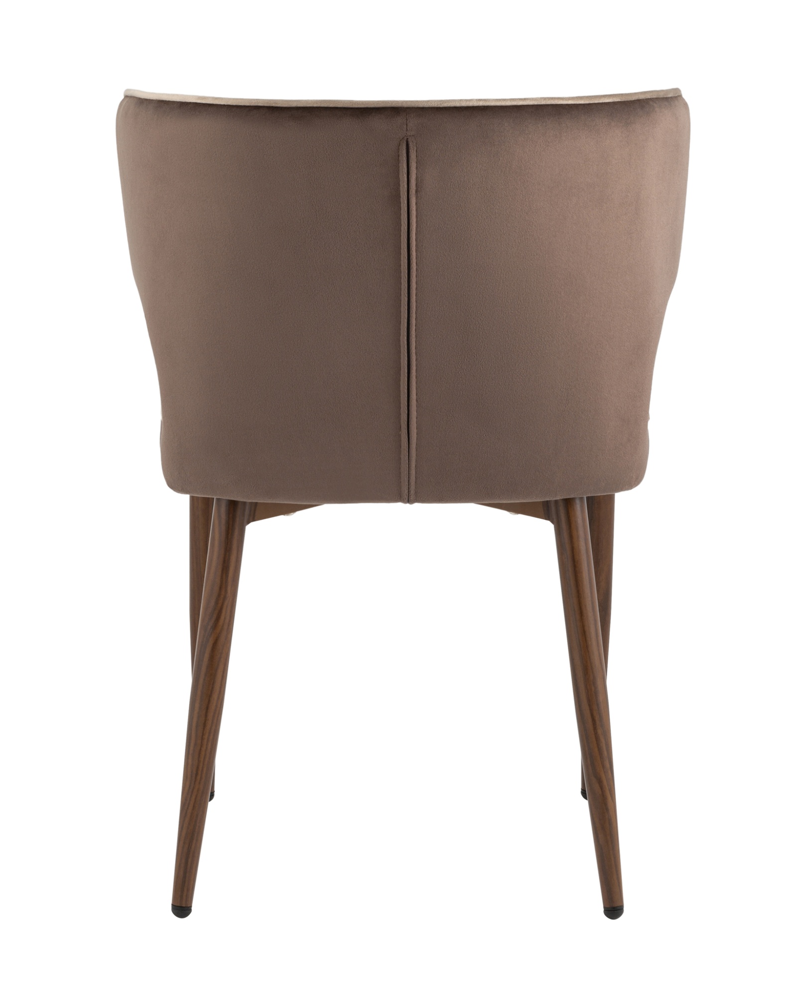 Стул Матео с кантом велюр коричневый ножки дерево Stool Group