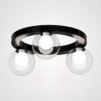 Потолочный светильник WREATH 3 D42 Черный, Прозрачный by ImperiumLoft