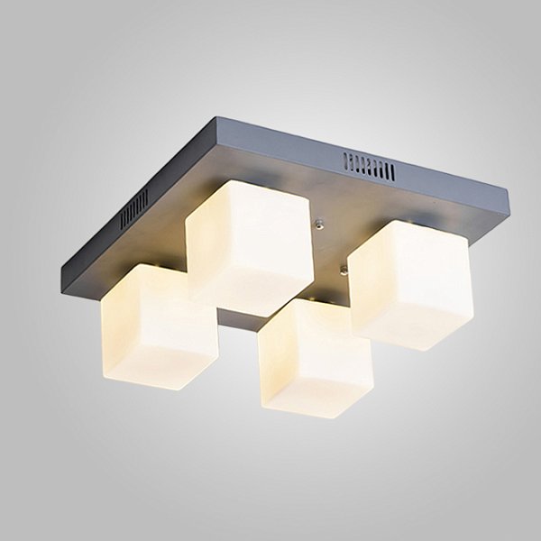 Подвесная люстра BOARD CUBE L4 Grey by ImperiumLoft