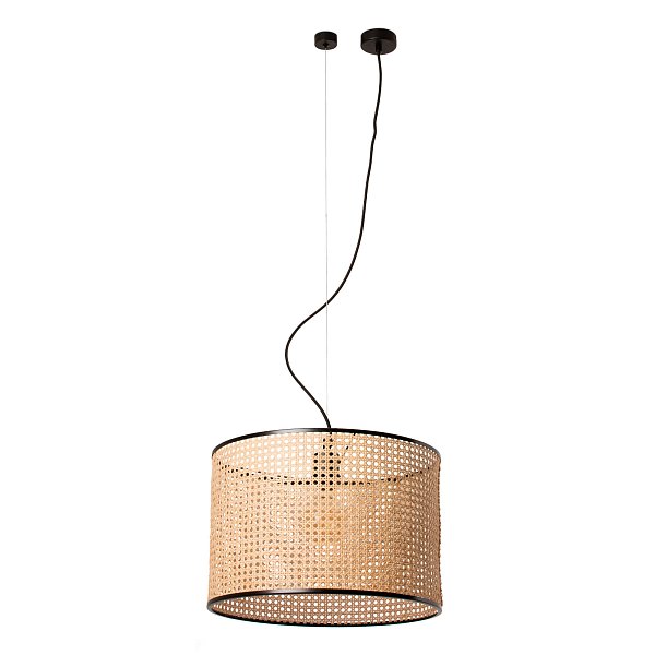 Люстра Mambo черный/ротанг ø450 Faro