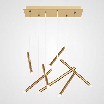 Люстра Dutti D0068 LED Chandelier Modern 7 Gold by ImperiumLoft