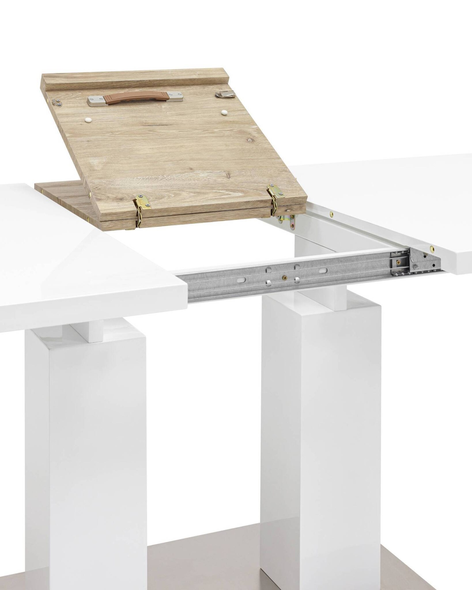 Стол обеденный Сиэтл раскладной 140-180*90 глянцевый белый Stool Group