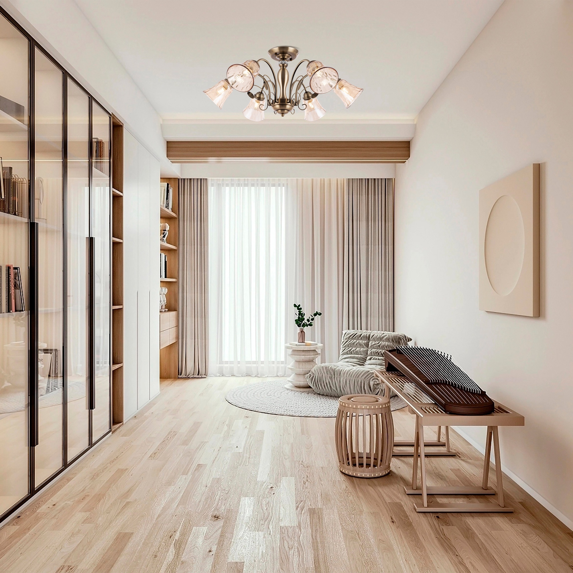 Люстра с плафонами 346700/6 AB Arte Milano