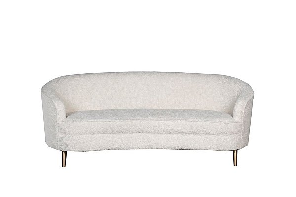 Диван двухместный кремовый (искусственный каракуль) Garda Decor 48MY-1289-L CRE