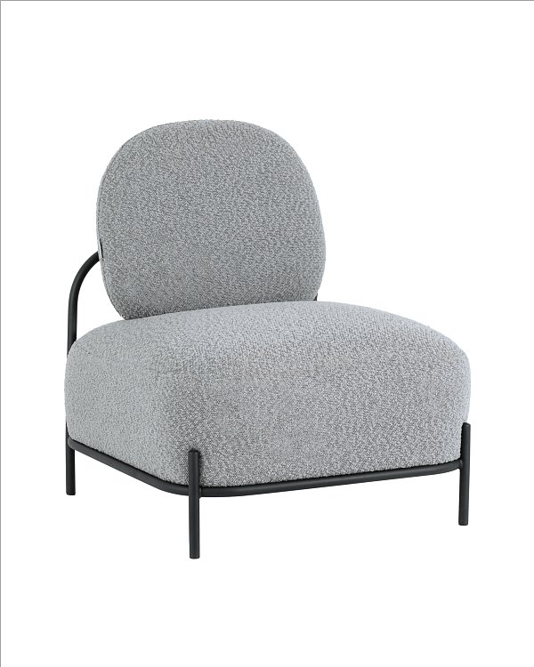 Кресло Стоун new ткань букле серый Stool Group