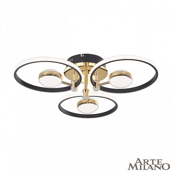 Светильник светодиодный 276140/3+3 BK/GD Arte Milano