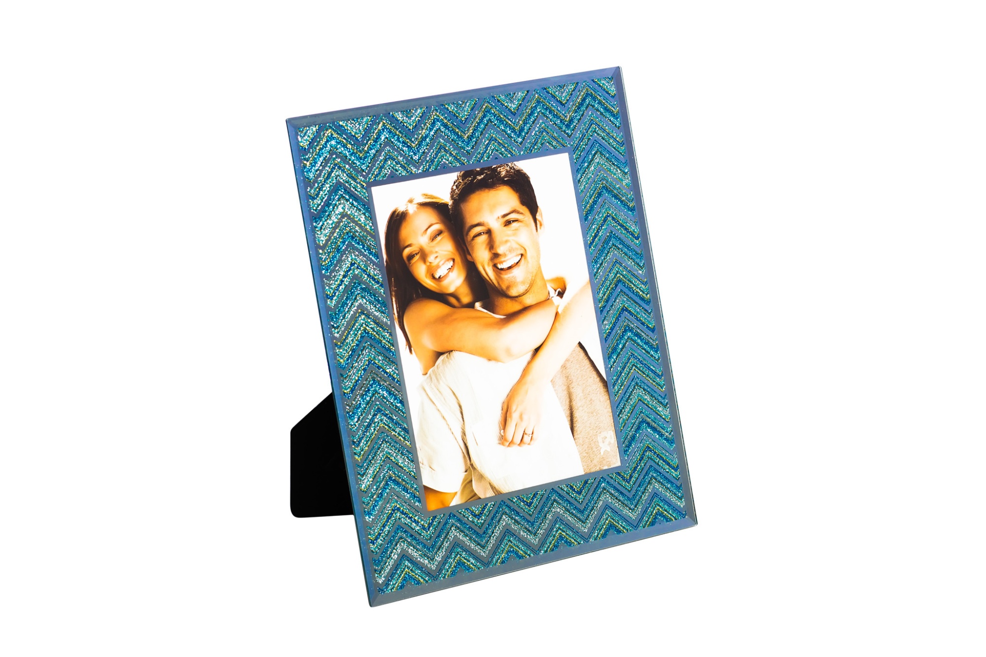 Фоторамка стеклянная голубая Garda Decor 19-ОА-450-57