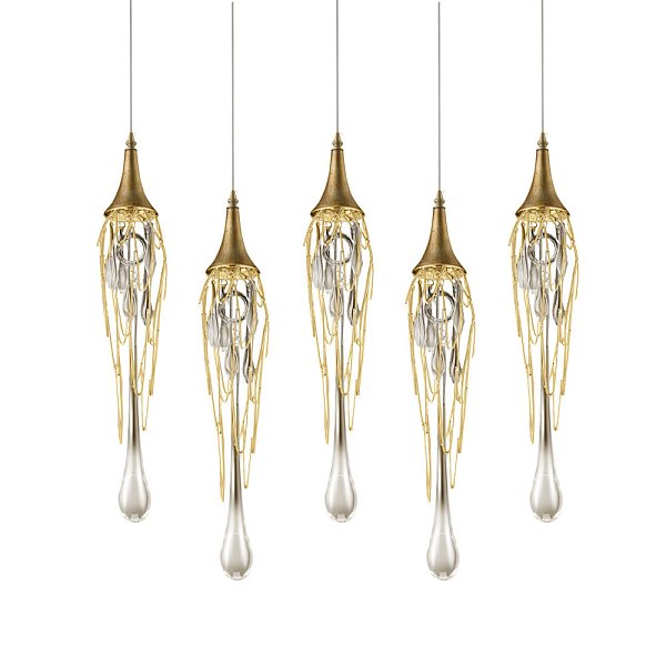 Подвесной светильник  Delight Collection Goddess Tears 5 gold
