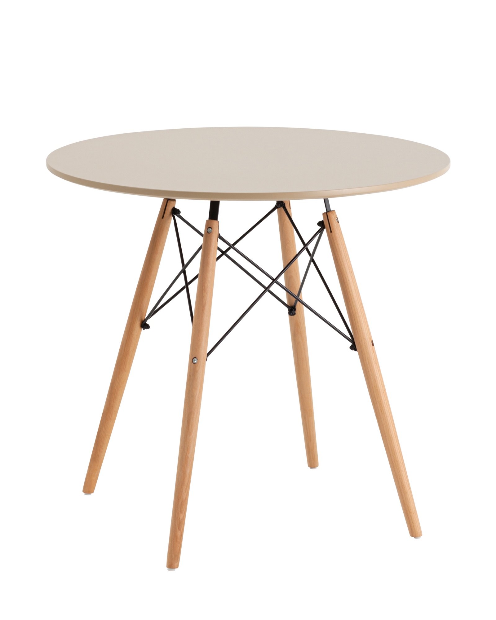 Стол Eames DSW NEW D80 бежевый Stool Group