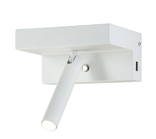 Бра Crystal Lux CLT 228W USB WH