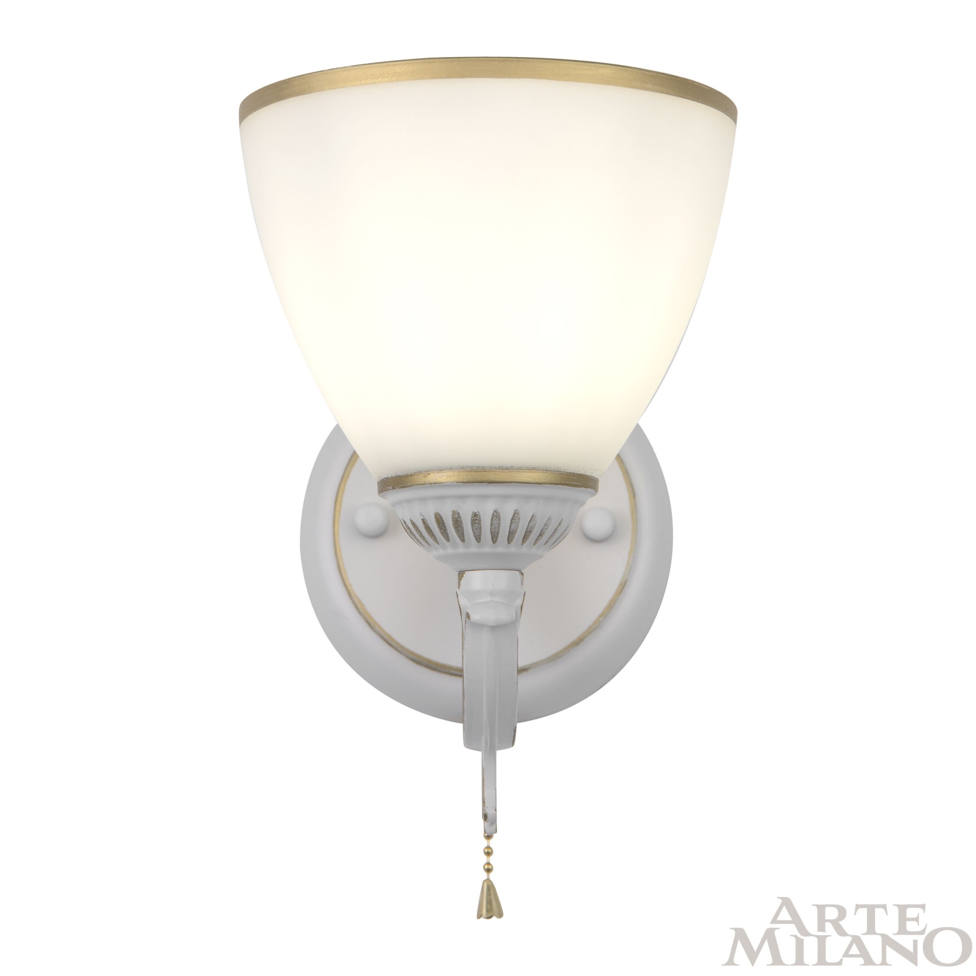 Бра с плафонами 342837/1W WT+G Arte Milano