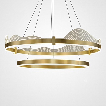 Подвесная люстра DIGNITY D80+100 Brass by ImperiumLoft