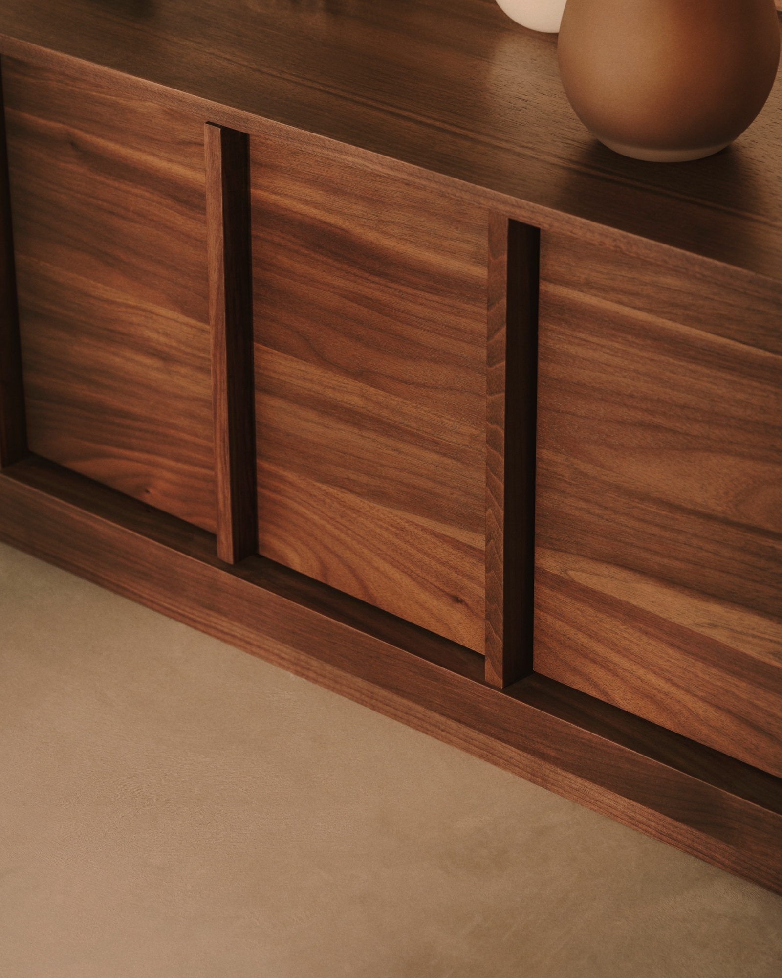 Onix Подставка под телевизор с ореховым шпоном в темной отделке, 200 x 45 см La Forma (ex Julia Grup)