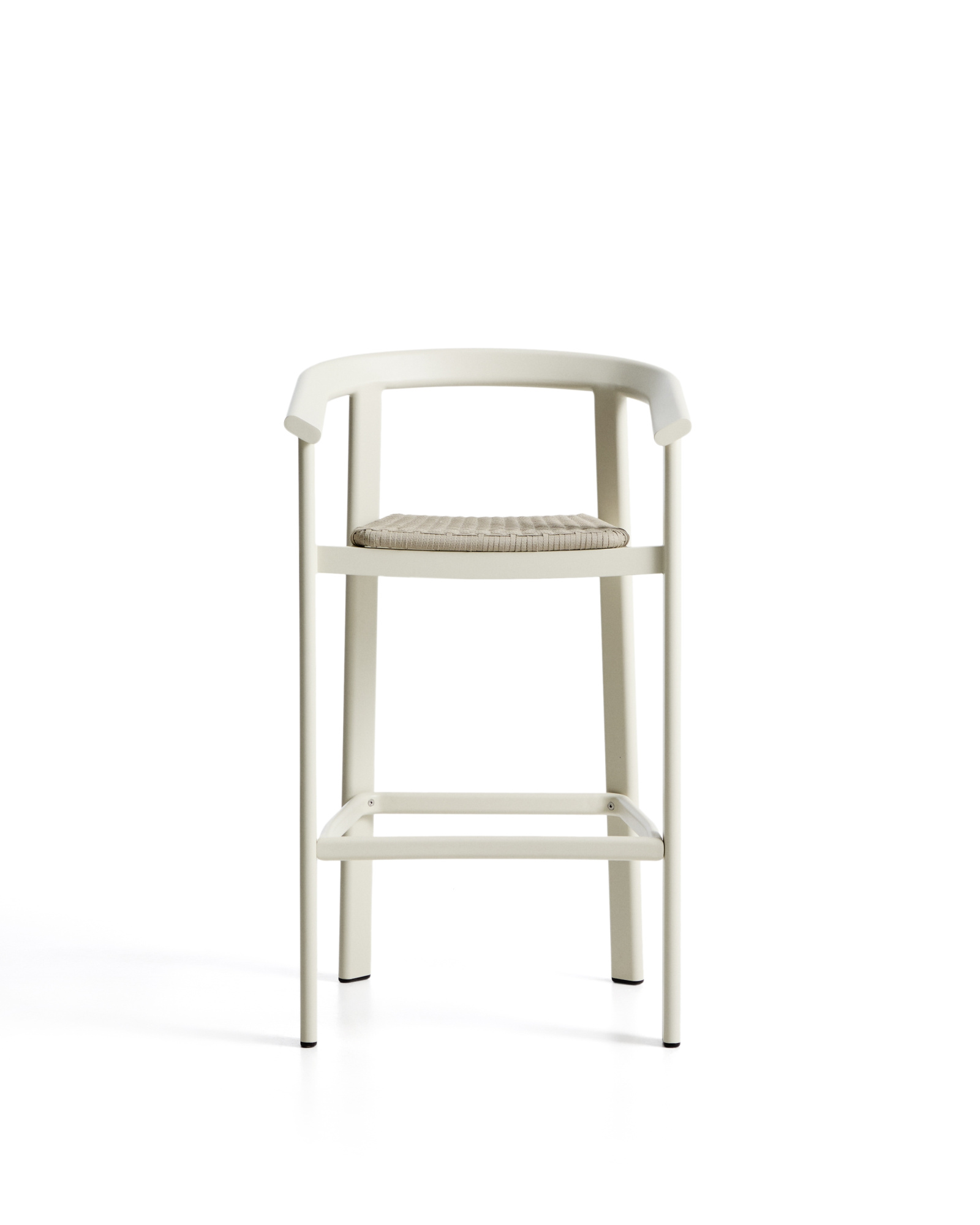 Уличный барный стул Erice из алюминия и веревки цвета экрю, 75 см La Forma 482233
