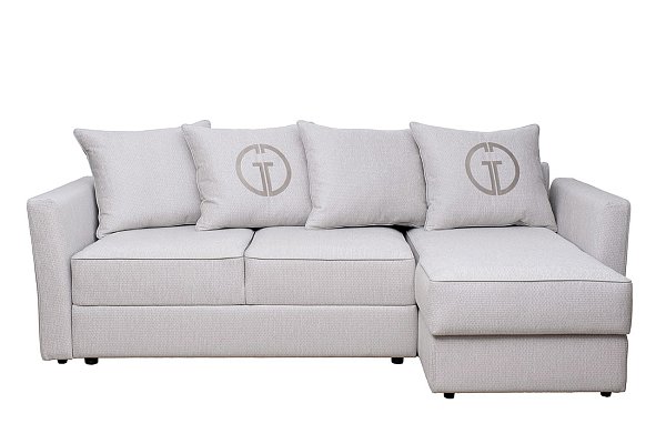 Диван Sorrento 230 трехместный с канапе раскладной Garda Decor SORRENTO-230-Koza3803-SVSER+Nev83