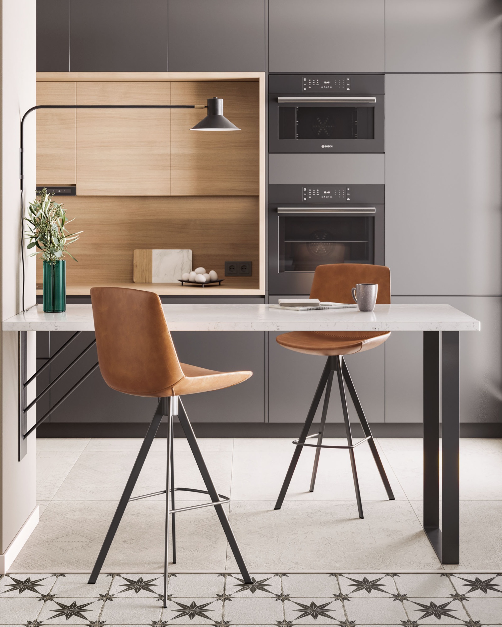 Настенный светильник Plass черный La Forma (ex Julia Grup)