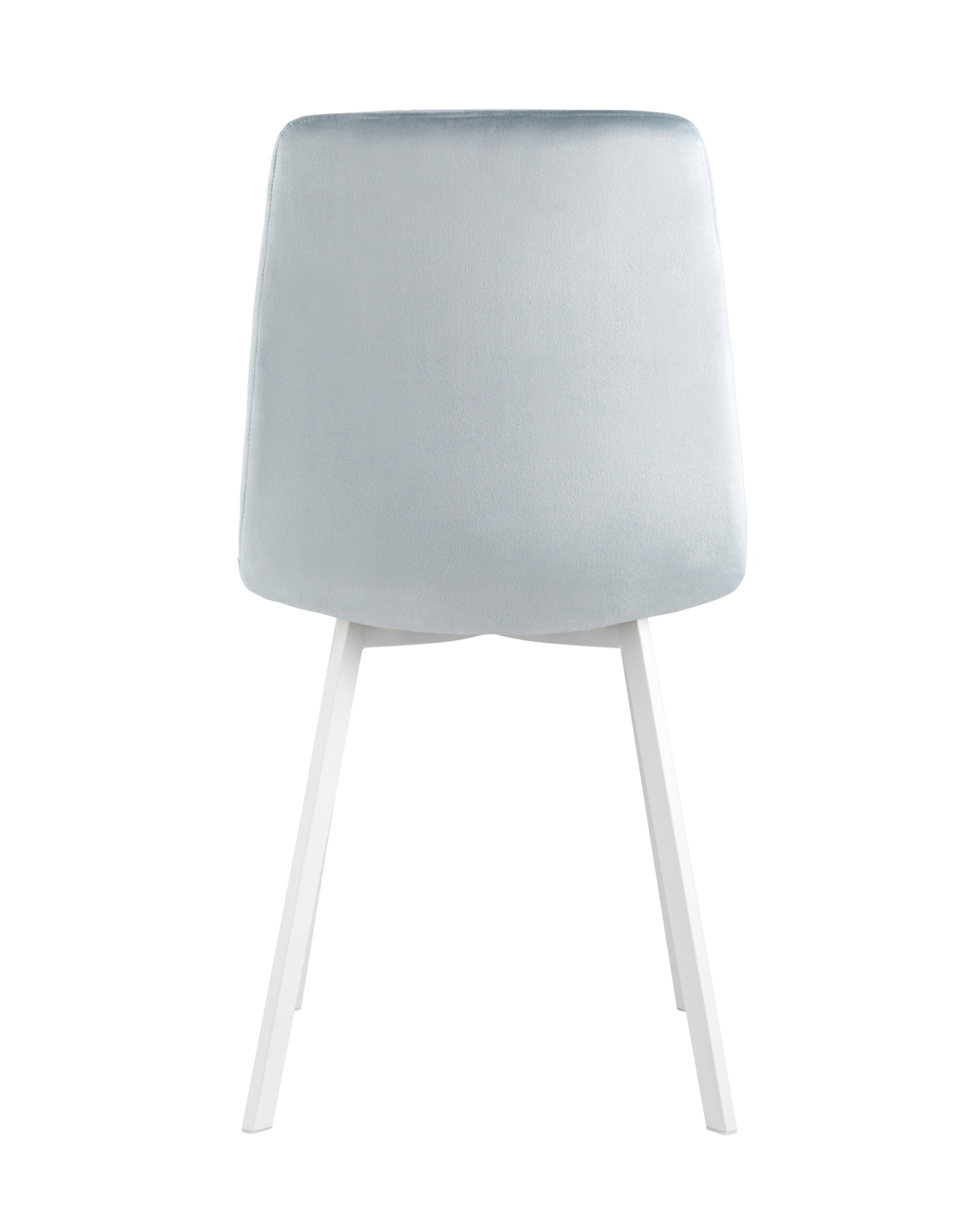 Стул Chilly велюр серо-голубой ножки белые 2 шт. Stool Group