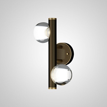 Настенный светильник ILIANA WALL B Brass Black by ImperiumLoft