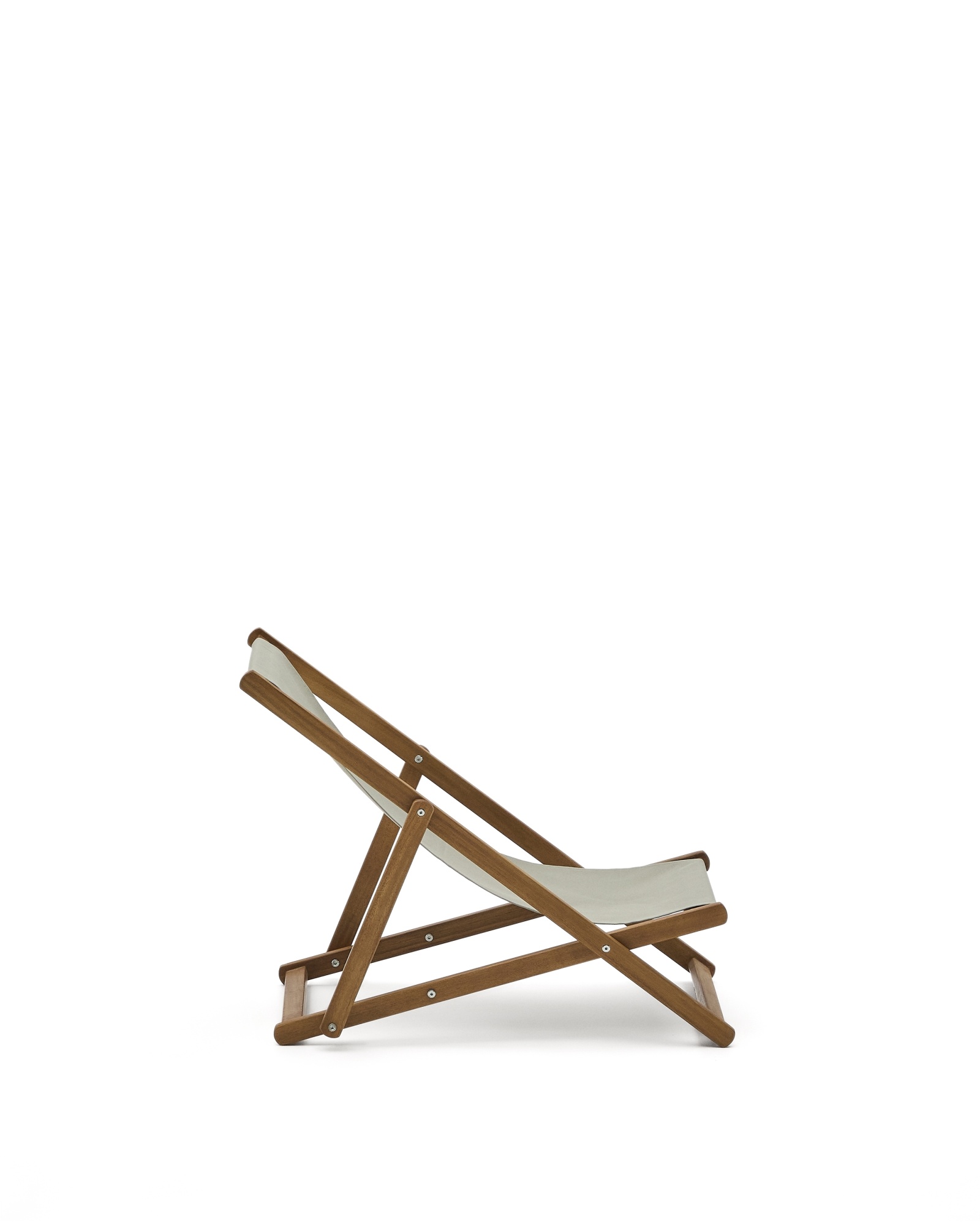 Adredna Детское складное кресло-шезлонг зеленого цвета из акации La Forma (ex Julia Grup)