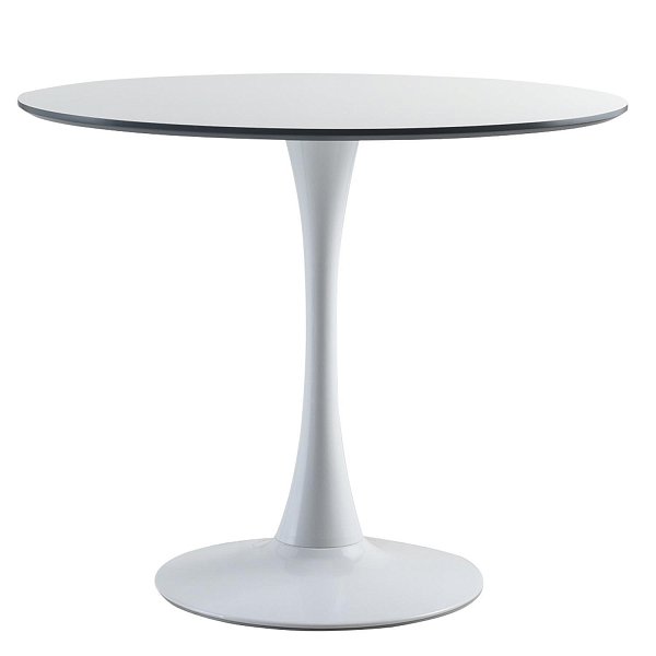 Стол Tulip белый с чёрным, 90см Bradex Home FR 0427
