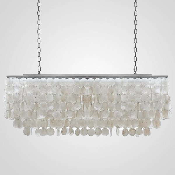 Люстра Rectangle Shell Chandelier 2 Cascades By Imperiumloft